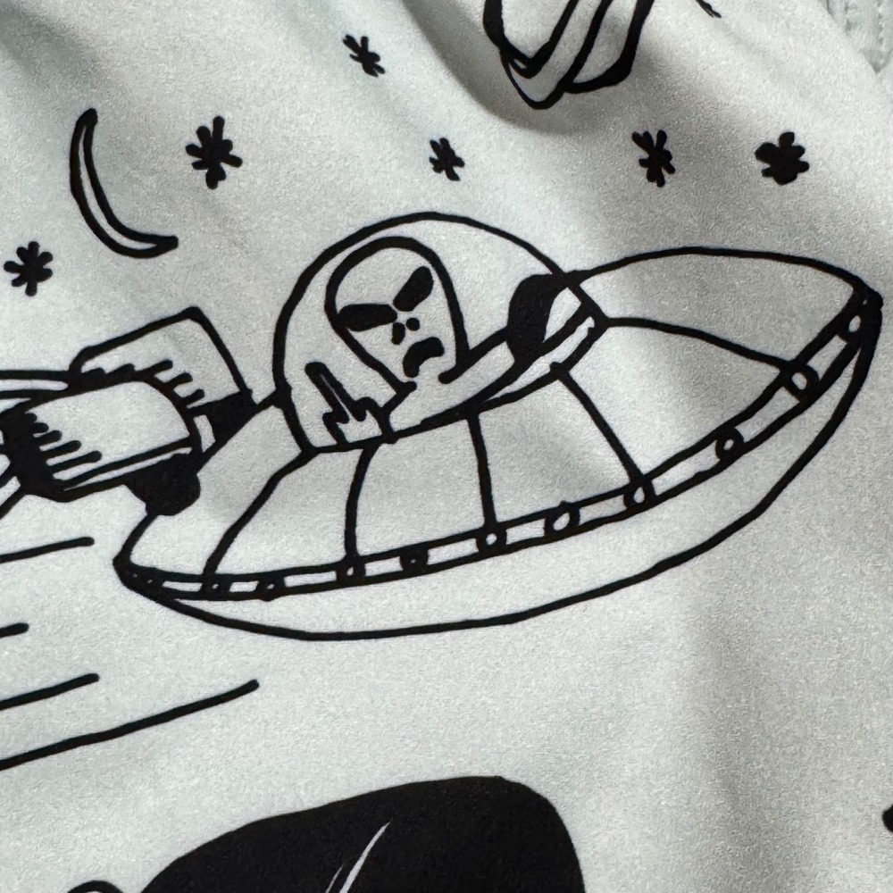 RIPNDIP Sharpie Doodle Graphic Swim Trunks Shorts Mens Small Blue  Swimwear